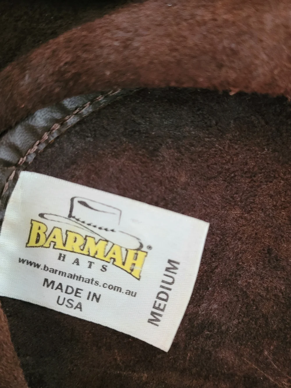 Barmah Brown Suede Outback Hat sz M